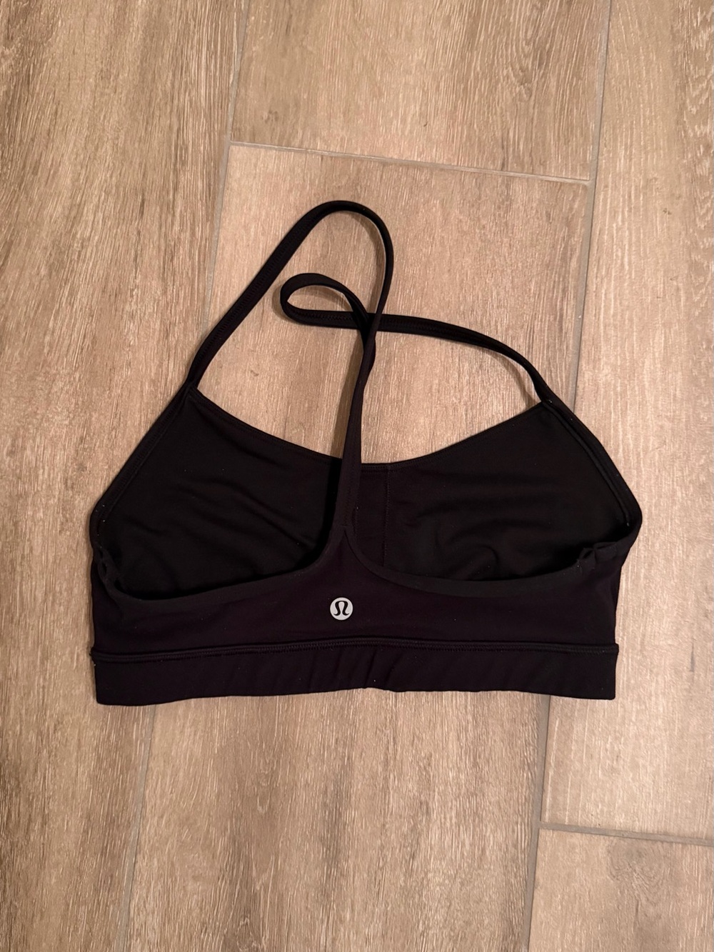 Lululemon Black Flow Y Sports Bra Nulu 6